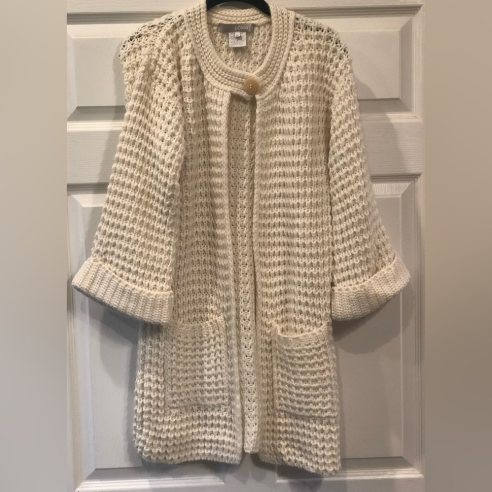 Poles Crocheted Cardigan Sweater - Picture 1 of 13